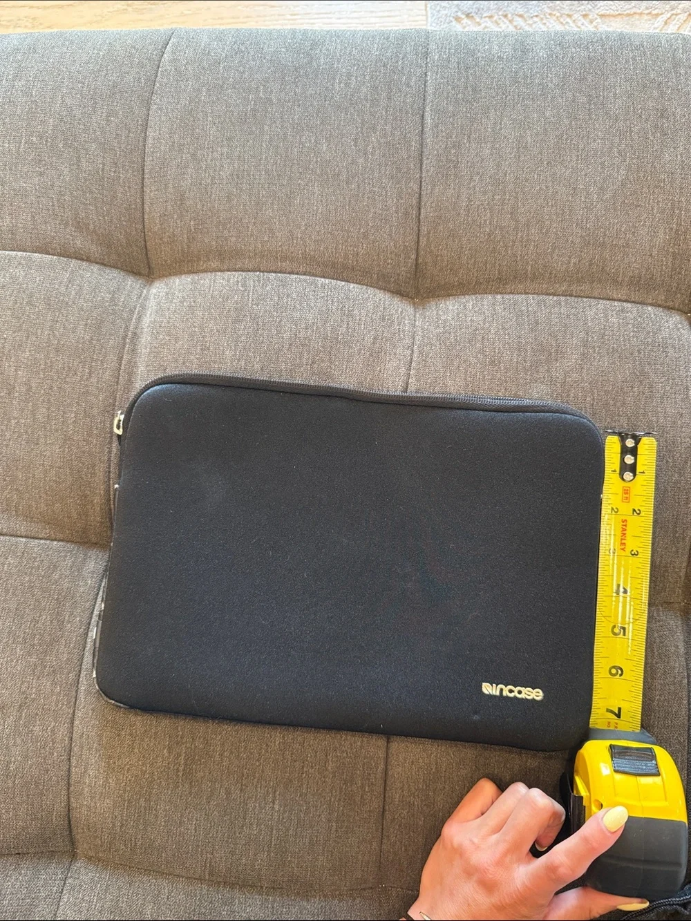 Incase Black Laptop Sleeve with soft interior 12 x 7.5 in